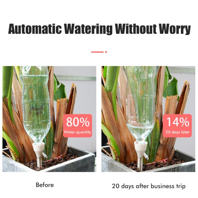 Plant Drip Irrigation,3PCS Plant Drip Irrigation Self Plant Watering System Device Automatic Dripper True Excellence