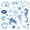 Blue 2, variant on Manfei Linear Pearl Oyster 7-Piece Twin Bedding,Bow Starfish Wine Bedding Comforter Set,Light Gray Reversible