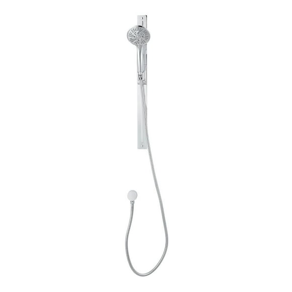 The akuaplus adjustable magnetic shower post system with 10 settings hand shower.