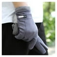 thumbnail image 1 of Winter Men's Warm Gloves Windproof and Velvet Thickened Touch Screen Riding ,Warm and Lightweight, 1 of 4