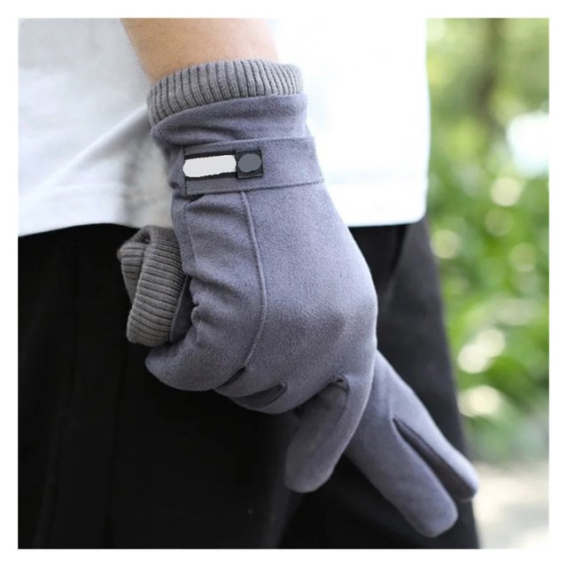 Winter Men's Warm Gloves Windproof and Velvet Thickened Touch Screen Riding ,Warm and Lightweight