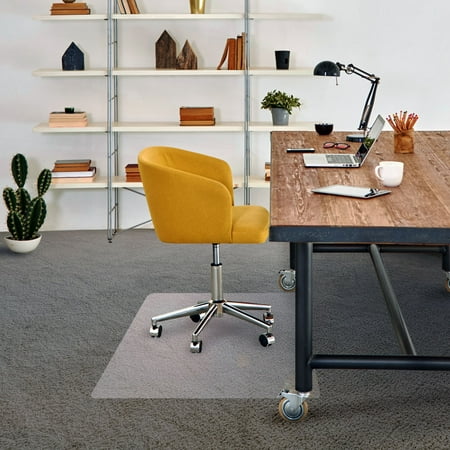 Advantagemat Vinyl Rectangular Chair Mat For Carpets Up To 1 4