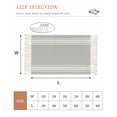 thumbnail image 2 of Grey Striped Washable Area Rug 3'x5',Luxurious White Stripes Modern Abstract Art Woven Cotton Tassels Kitchen Rugs,Non Slip Indoor Door Mat Throw Carpet for Entryway Living Room Nursery Laundry Room, 2 of 9