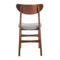 thumbnail image 7 of SAFAVIEH Lucca Retro Farmhouse Dining Chair, Cherry/Grey, Set of 2, 7 of 7