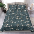 thumbnail image 3 of Juego de cama negro con estampado de círculos de avión, 3 of 4