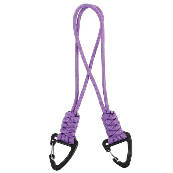 Raindrops 2Pcs Paracord Carabiner Lanyard Keychain Clip for Outdoor Camping Hiking