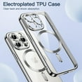 thumbnail image 3 of JETech Electroplated Case for iPhone 15 Pro 6.1-Inch, Camera Lens Full Protection, Compatible with MagSafe Wireless Charging, Shockproof Soft TPU Phone Cover (Silver), 3 of 7