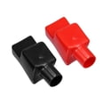 thumbnail image 1 of Unique Bargains 1 Pair Battery Terminal Insulation Covers 20mm 0.79' Car Battery Post Cap for Cars PVC Red Black, 1 of 7