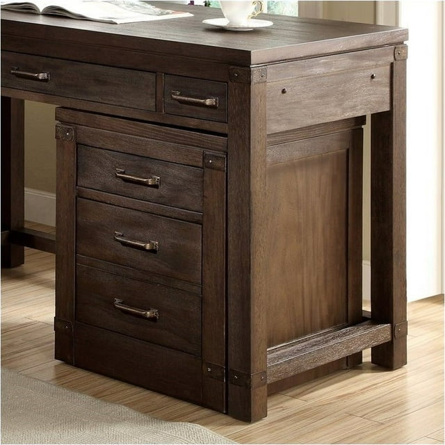 Bowery Hill Mobile File Cabinet in Warm Cocoa