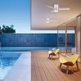 thumbnail image 2 of Modern Forms Axis 44 Flush Axis 44" 3 Blade Indoor / Outdoor Smart Led Ceiling Fan - Matte, 2 of 7