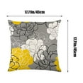 thumbnail image 3 of Yellow Grey Pillow Covers 18x18 Inch,Xmas Decorative Daisy Throw Pillow Cover for Couch Modern Farmhouse Pillow Case for Living Room Outdoor Home Decor, 3 of 5