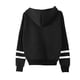 thumbnail image 3 of Moonsky Sudadera con capucha de moda para mujer de la cantante pop Dem/0n HUNTR/X con jersey corto, suave y cómoda, top de manga larga para uso informal en primavera, otoño e invierno. (Negro XL), 3 of 3