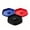A, variant on Voglyf 3 Tier Margarita Salt Rimmer Set , Plastic Cocktail Glass Rimmer, Red Blue Black Three Color Bar Salt Sugar Lime Rim Dish for Margarita Tequila Glass Bartender Home Bar Party Gift