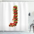 thumbnail image 1 of Ambesonne Christmas Alphabet Shower Curtain, Sketch J Letter, 69"Wx75"L, Pearl and Olive Green, 1 of 3