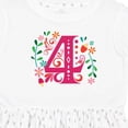 thumbnail image 4 of Inktastic 4th Birthday Party Photo Number 4 Girls Toddler Dress, 4 of 5