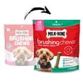 thumbnail image 3 of Milk Bone Brushing Chews Fresh Mint Flavor Daily Dental Dog Treats, Mini, 18.9 oz Bag, 3 of 14