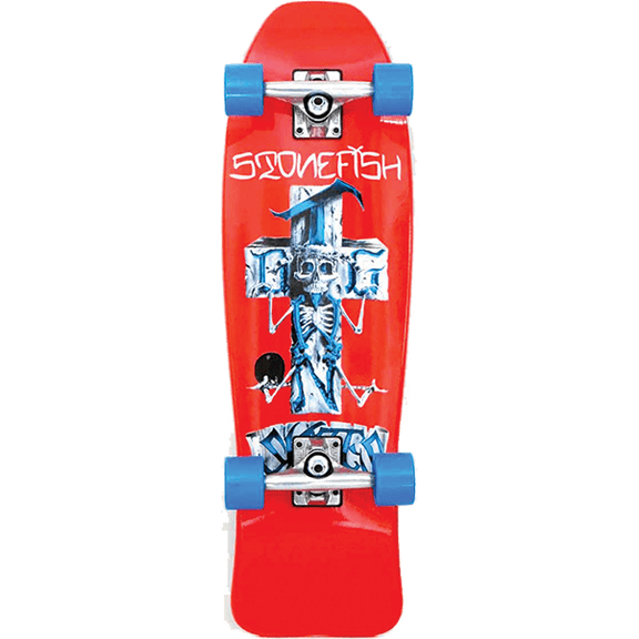 Dogtown Stonefish Mini Complete Skateboard 8.75X28.87 Red