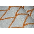thumbnail image 3 of Ladole Rugs Tapis à Treillis Géométrique Style Simple Tapis Confortable Tapis en Orange, 3 of 4