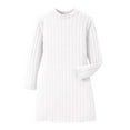 thumbnail image 5 of AWZXDE Winter Dresses For Girls Slim Fit Bodycon Warm Stretchy Turtleneck Long Sleeve Outfits For Holidays And Daily Wear 8-12Y White,11-12 Years, 5 of 5