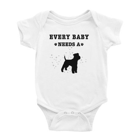 

Every Baby Needs A Welsh Terrier Dog Cute Baby Romper For Boy Girl 0-3 Months