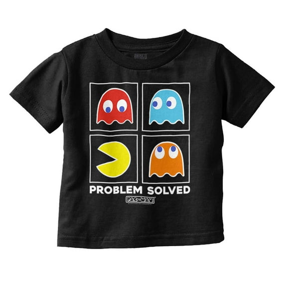 Problem Solved Pacman Toddler Boy Girl T Shirt Infant Toddler Brisco Brands 12M