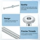 thumbnail image 4 of Uxcell 6 Paquete Tornillos para Marco de Cama, Tornillos de Cabeza Hexagonal M6 x 80mm, Tuercas de Barril para Camas Literas, Tornillos de Muebles con Cabeza Ranurada para Sillas y Cunas, Plata, 4 of 6