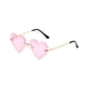 thumbnail image 1 of Minnieouse Gafas de sol con forma de corazón para mujer, traje de senderismo y acampada, gafas de protección solar, gafas para fiesta, banquete, Lentes rosa dorado, 1 of 6