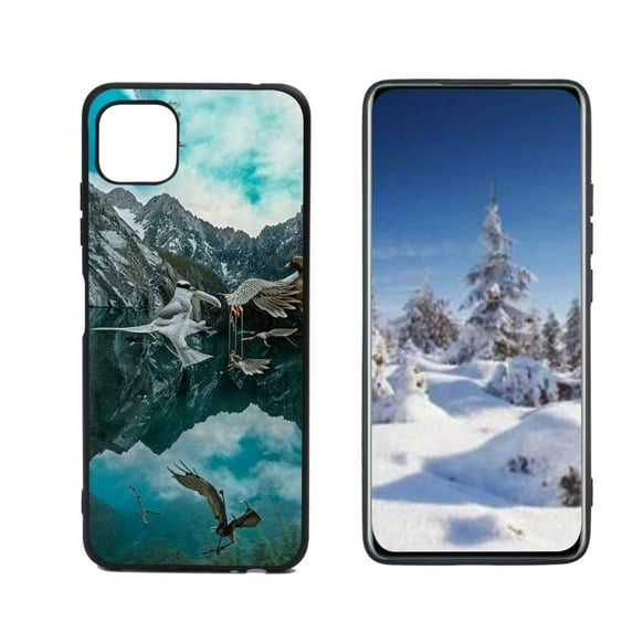 Compatible with Samsung Galaxy A22 5G Phone Case, Freedom-nature9 Case Silicone Protective for Teen Girl Boy Case for Samsung Galaxy A22 5G