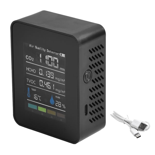 5 In1 Indoor Air Quality Monitor HCHO TVOC AFor for Meter Detector Tester