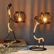 thumbnail image 4 of Candelabro de Mujer Africana, Candelabro de Hierro de Mujer Africana, Decoración de Mesa de Bar para el Hogar A, 4 of 4
