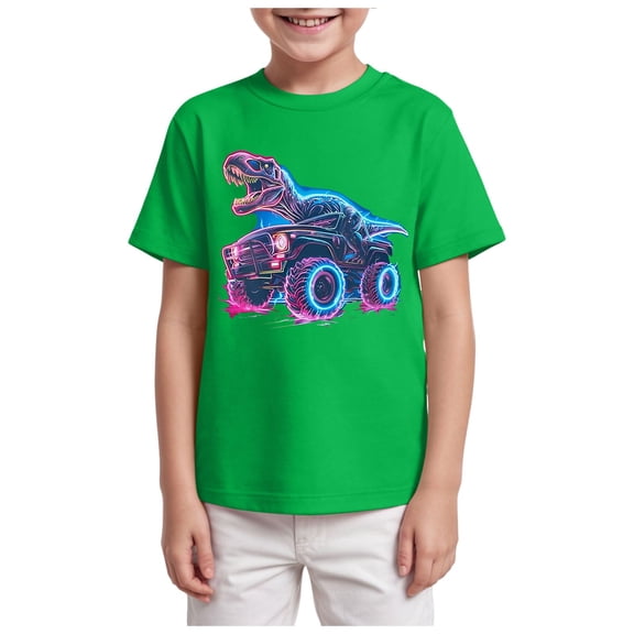 Zshosam Boys Plain T Shirts Boys T Shirt Short Sleeve Graphic Tee Soft Crew Neck Shirts for Kids Youth Size 9T 10T,(Green 9-10 Years)