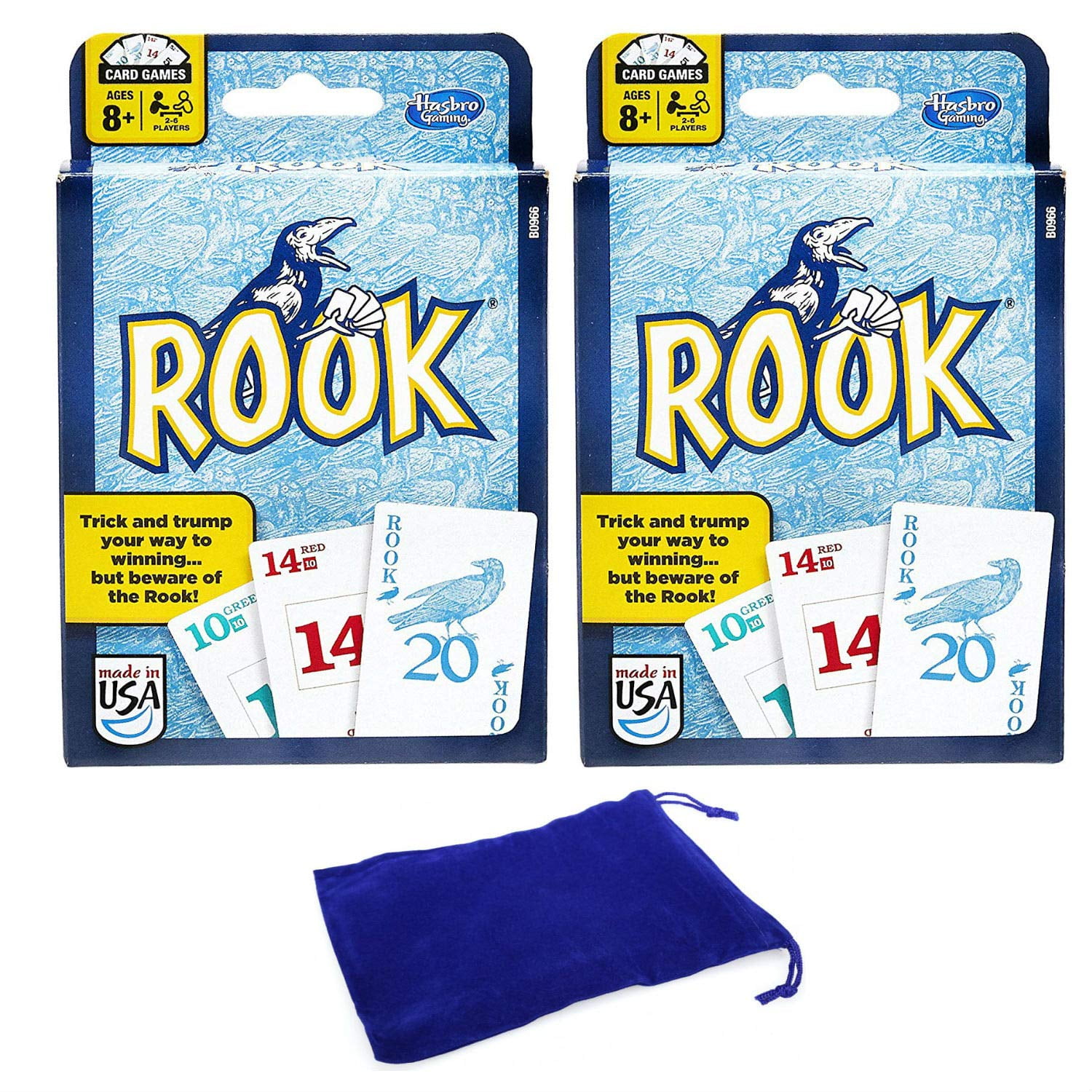 Rook card game 2 Packs Bundle with Drawstring Bag