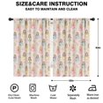 thumbnail image 2 of Blackout Kids Curtains,Beige Princess Watercolor Dress Pattern Childrens Insulated Curtains Set Of 2,Bedroom Essentials,Toddler Room Decor 42"x63", 2 of 5