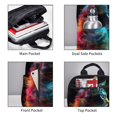 thumbnail image 3 of Balery Neon Spectrum Cat Portrait Mochila Ligera para Hombres y Mujeres – Resistente y Impermeable, Ideal para la Escuela, el Trabajo, los Viajes y el Uso Diario, 3 of 7