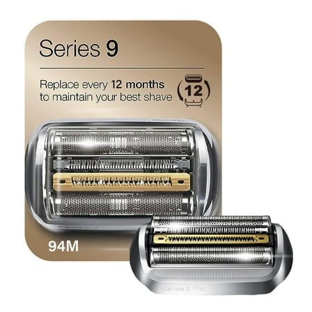94M Replacement Heads for Braun Series 9, Compatible with Braun Shaver Models S9 9290cc, 9291cc, 9370cc, 9376cc, 9293s, 9260s, 9295cc,Silver