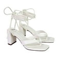thumbnail image 4 of XY London Womens Kiko Strappy Lace Up Sandals, 4 of 5