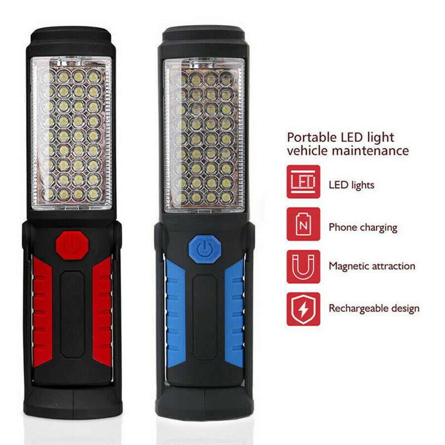 COB LED Work Light Magnetic Home Outdoor Inspection Lamp Hand Torch Rechargeable 