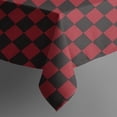 thumbnail image 5 of Red Black Checkered Pattern Square Tablecloth,Waterproof Square Table Cover,Wipeable Spillproof Washable Table Cover for Home Kitchen Party Decor 42"X42"(107x107cm), 5 of 6