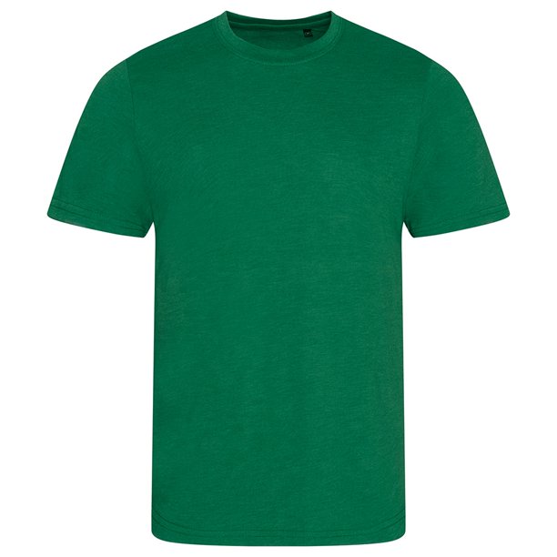 AWDis - Camiseta de mezcla triple para hombre (Burdeos Jaspeado)
