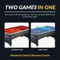 thumbnail image 3 of Hathaway Maverick Pool Table with Table Tennis Top, 7-ft, Red, 3 of 7
