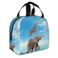 thumbnail image 2 of Disketp Elephant Giraffe for Insulated Lunch Bag for Women and Men, Perfect for Work, Hiking, Picnic, 2 of 8