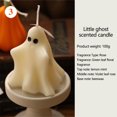 thumbnail image 4 of KMMYS 2Pcs Halloween Ghost Candles, Decorative Candles for Home Decor, Unique Gift for Halloween Party, Eerie Ambiance Set, Whimsical Ghost Design, Long-Lasting Wax Candles, 4 of 5