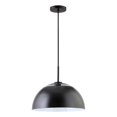 thumbnail image 1 of Henn&Hart 8" Contemporary Metal Pendant with Dome Shade in Black, 1 of 3