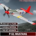 thumbnail image 2 of Avión de avión a control remoto LEAMBE P51 Mustang con 3 modos, 2 of 6