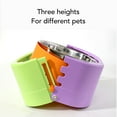 thumbnail image 3 of Adjustable Height Pet Bowl, Stainless Steel Feeder for Cat Dog Puppy, Fun Design with Unique Shape, Suitable for All Pets, with 3 Levels Adjustable Height, 3 of 7