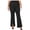 black, variant on I.N.C Womens Slit Front Stretch Casual Trouser Pants, Black, Plus Size, 24W