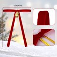 thumbnail image 2 of Lazo de corona de Navidad con cinta de terciopelo | Lujoso lazo de regalo para decoraciones navideñas | Elegante colgante de árbol | Material de terciopelo duradero | Fácil de colgar | Acento, 2 of 6