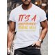 thumbnail image 1 of It Is A Christopher Thing Print Men's Round Neck Top Simple Versatile Casual Fashion Skin-Friendly Breathable Tee New Classic Trendy Short Sleeve Sports T-Shirt For Spring Summer Daily Commute, 1 of 4