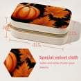 thumbnail image 5 of Maple Leaf Pumpkin Velvet Portable Jewelry Box with Removable Compartment - Necklace, Earring, and Travel Organizer - Gift, 5 of 7