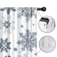 thumbnail image 4 of Blackout Kids Curtains,Blue Christmas Snowflake Pattern Childrens Insulated Curtains Set Of 2,Bedroom Essentials,Toddler Room Decor 52"x84", 4 of 5